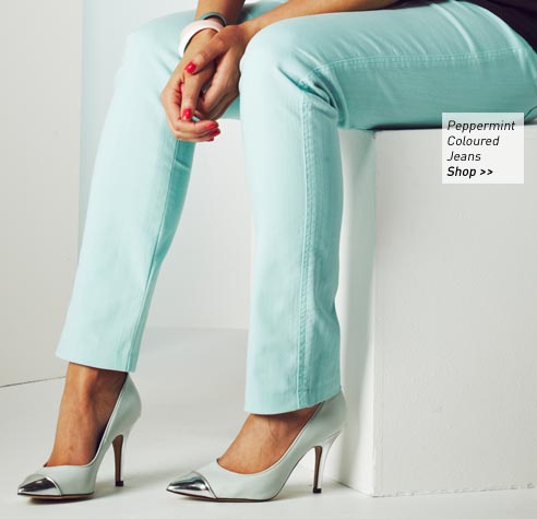 Peppermint Coloured Jeans
