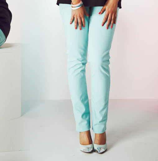 Peppermint Coloured Jeans