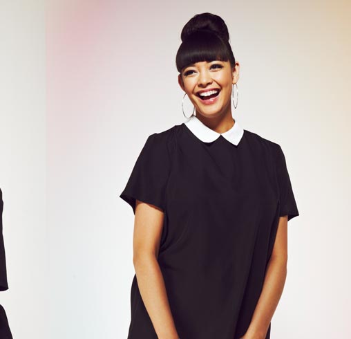 Contrast Colour Blouse