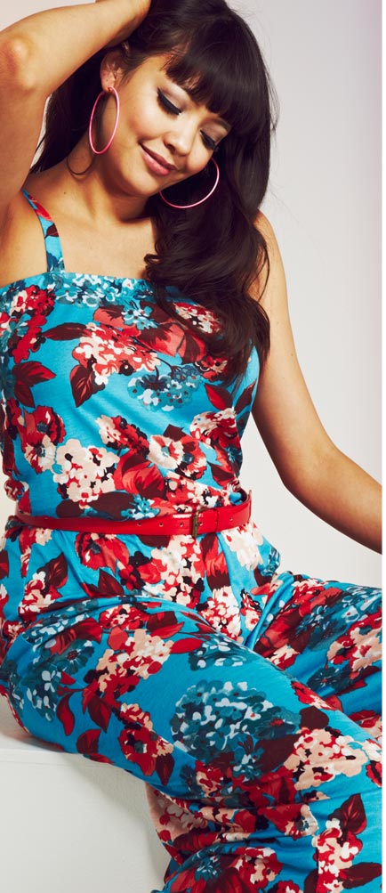 Floral Print Jumpsuit