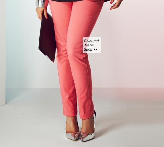 Coral Coloured Jeans