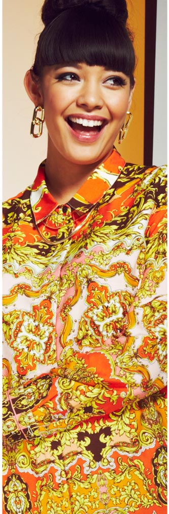 Scarf Print Blouse