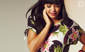 jersey print dress