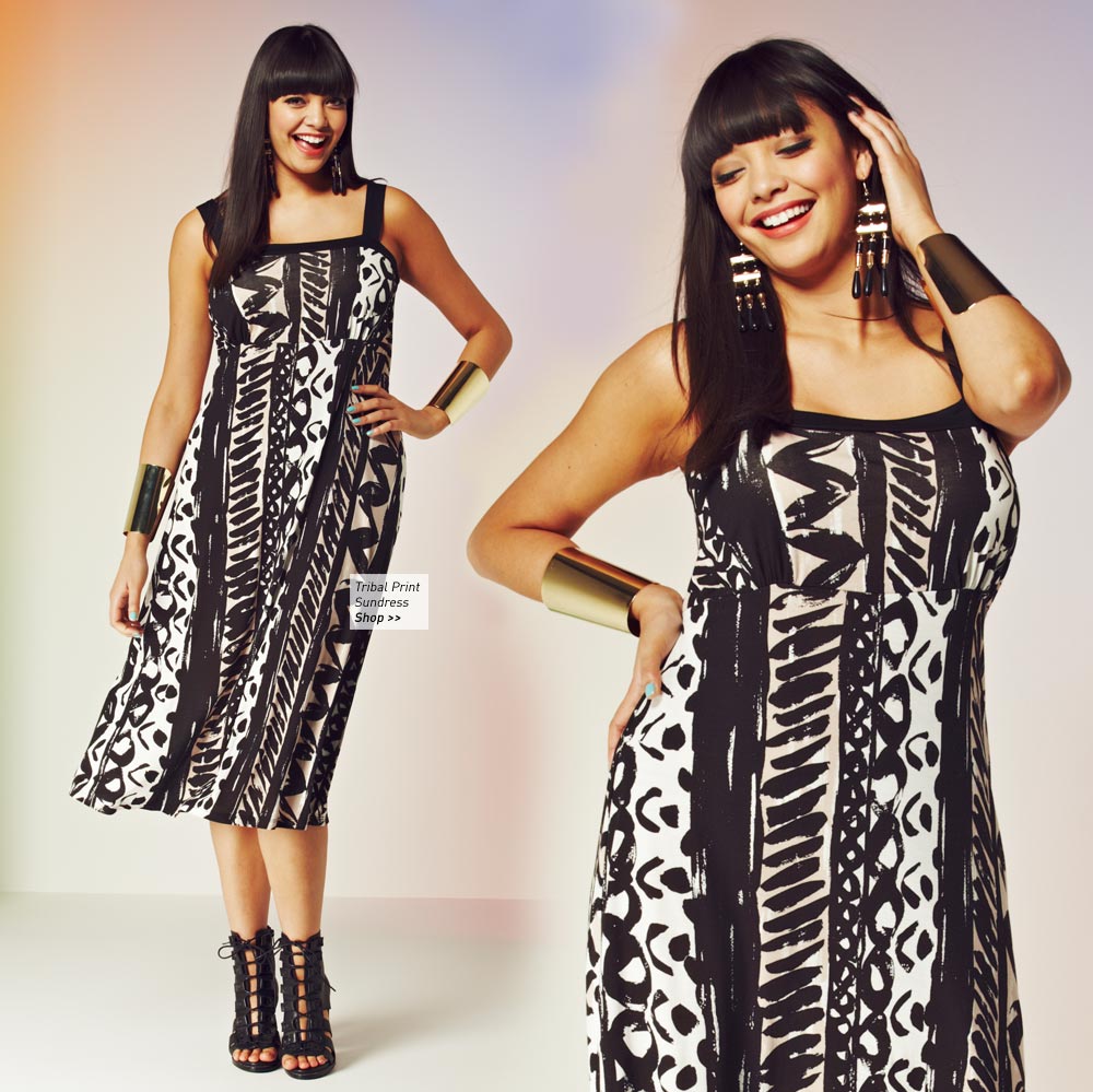 tribal print sundress