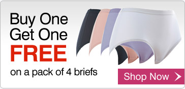 Buy One Get One FREE on a pack of 4 briefs