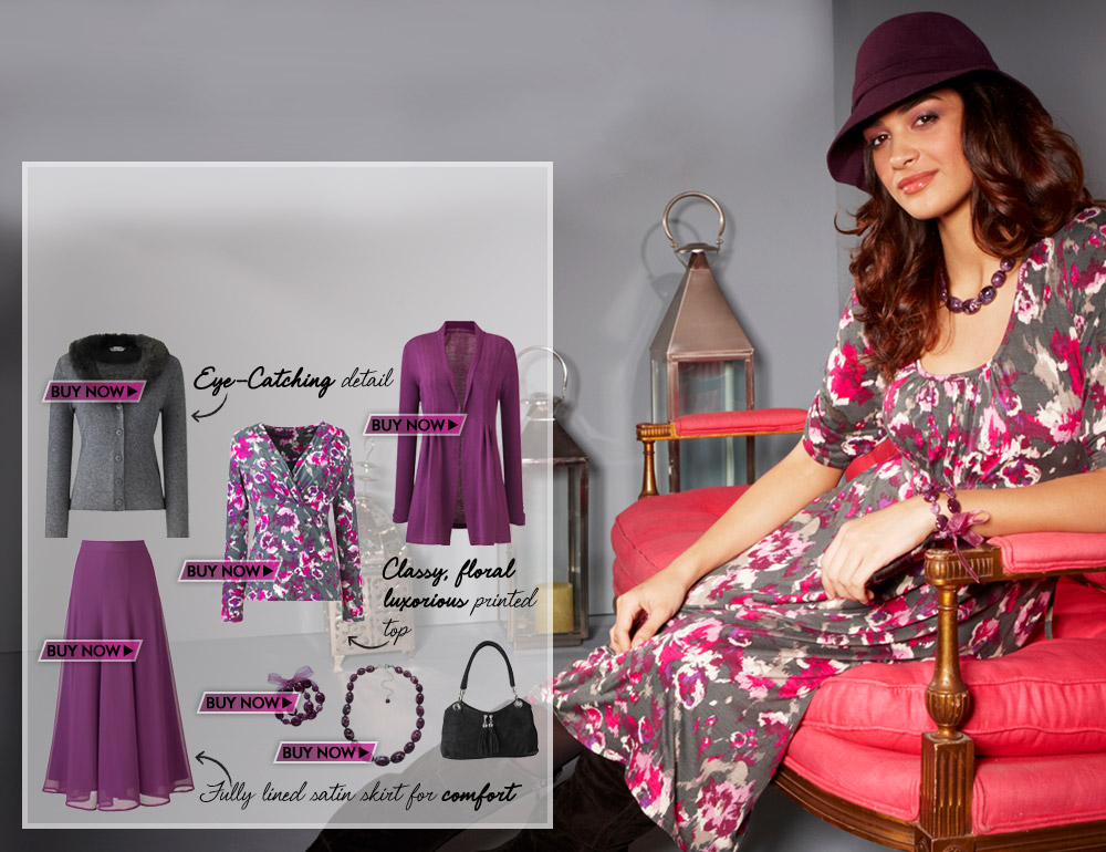 Rose Print Dress