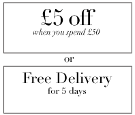 £5 off when you spend £50 or Free Delivery for 5 days