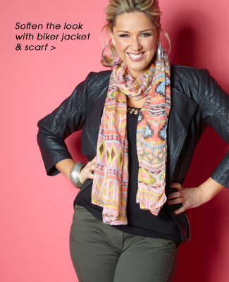 Biker Jacket and scarf