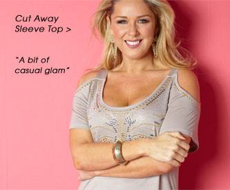 Cut Away Sleeve Top