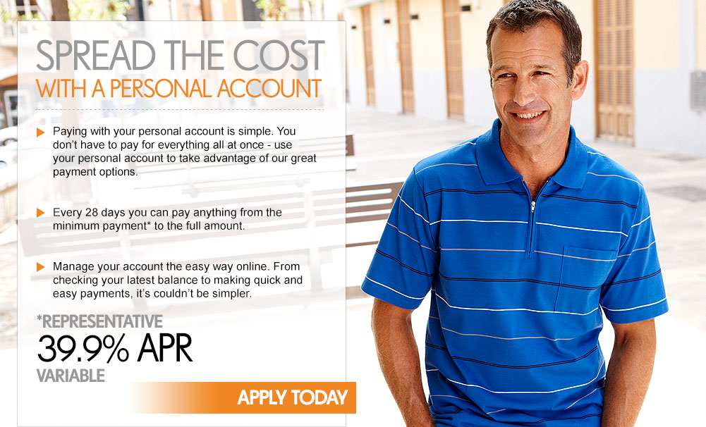 Spread the cost with a personal account. Apply today >