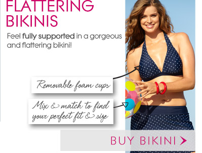 Feel fully supported in a gorgeous and flattering bikini!