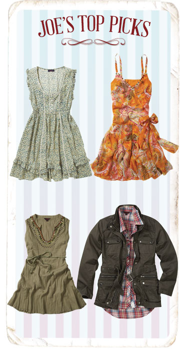 joe's top picks