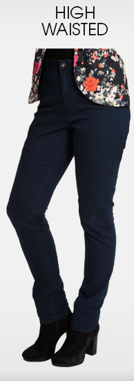 High waisted jeans