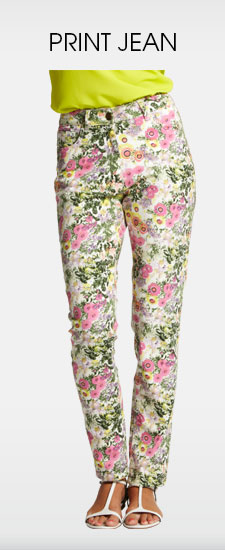 Print jeans