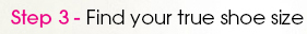 Find your true shoe size