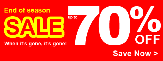 End of season SALE up to 70% OFF