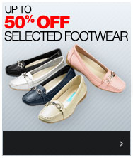 50% off selected Footwear