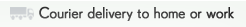 Courier delivery to home or work