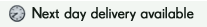 Next day delivery available