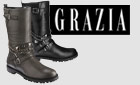 Grazia Stud Chain Biker Boot �70