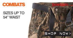 combats - sizes up to 54inch waist