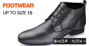 Footwear up to size 15