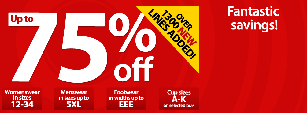 Up to 75% off at Crazy Clearance