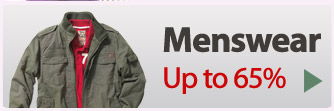 Menswear - Up to 65%