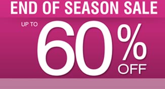 End Of Season Sale - Up to 60% OFF!