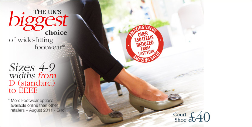 The UKs Biggest Choice of Wide-Fitting Footwear