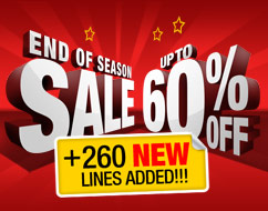 End of Season Sale - Up to 60% Off >