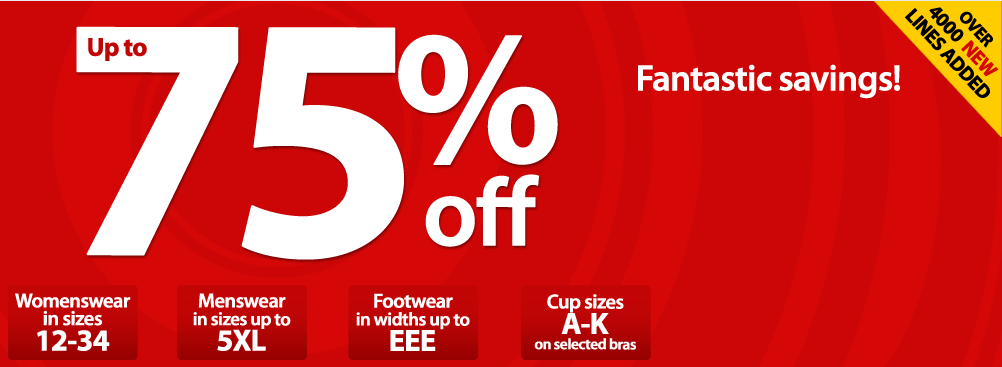 Up to 75% off at Crazy Clearance