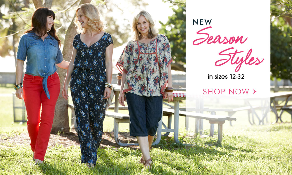 New Season Styles in sizes 12-32
