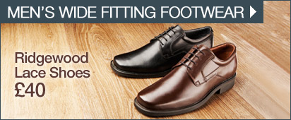 Men's Wide Fitting Footwear >