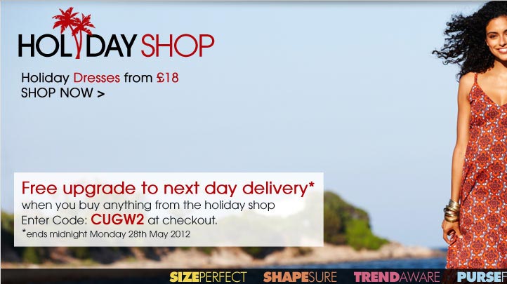 Next Day Delivery Upgrade with Holiday Shop