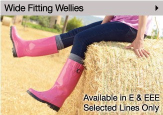 Wide Fitting Wellies - Shop Now >