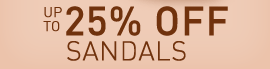 shop up to 25% off sandals