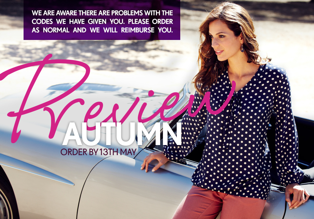 Autumn Preview. Order by 13th May