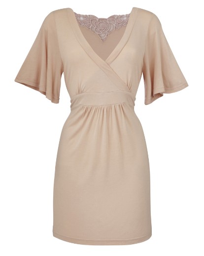 V-Neck Tunic With Lace Detail