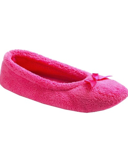 Pack 2 Pairs Slippers Terry Ballerinas