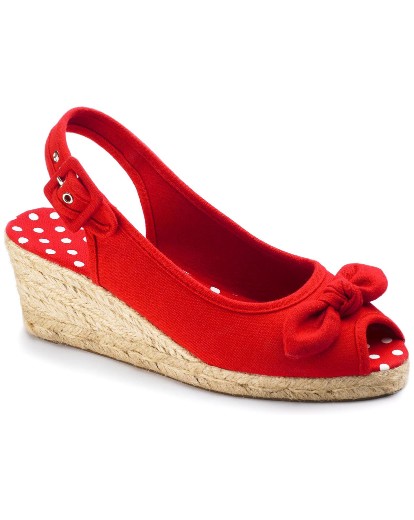 Viva La Diva Bow Wedge Espadrille
