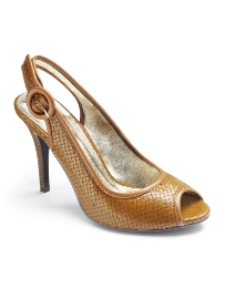 Wide Fit Woven Peep Toe Heels