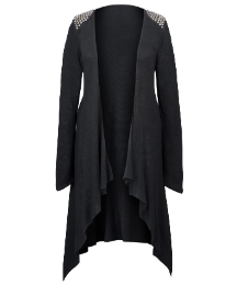 Embellished shoulder cardigan