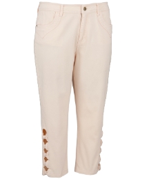 Bow trim capri pants