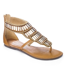 Beaded toe post sandals