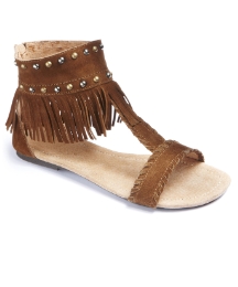 Grazia Studded Fringe Sandals E Fit