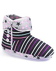 Viva La Diva Stripey Bootee Slippers