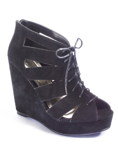 Viva La Diva Lace Up Wedges D Fit Save £21.00