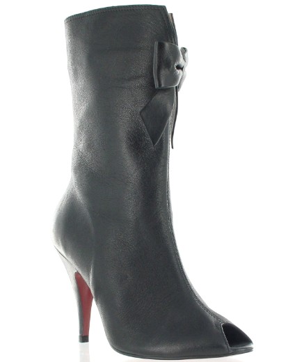Marta Jonsson Peep Toe Boot With Bow