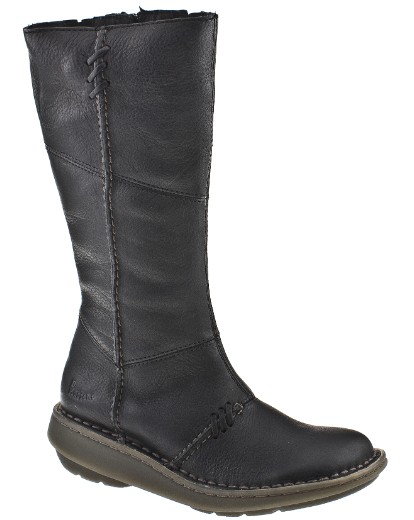 Dr Martens black leather calf boots